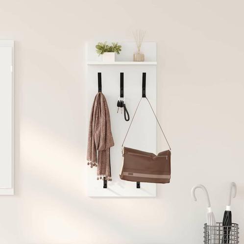 vidaXL Wandgemonteerde kapstok Wit 90 x 40 x 10 cm Bewerkt, Huis en Inrichting, Kasten | Wandmeubels, Nieuw, Verzenden