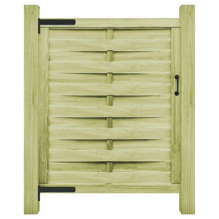 vidaXL Poort 100x125 cm groen geïmpregneerd grenenhout, Tuin en Terras, Tuinpoorten, Nieuw, Verzenden