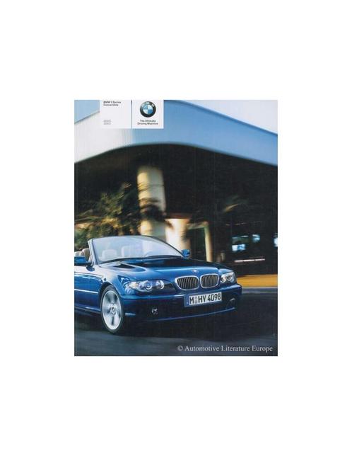 2005 BMW 3 SERIE CABRIOLET BROCHURE ENGELS, Livres, Autos | Brochures & Magazines, Enlèvement ou Envoi