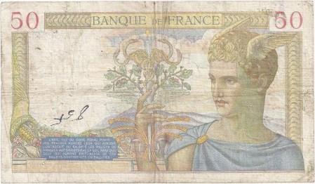 Fay 17/26 50 Francs Ceres 28/05/1936 S Pick 81, Postzegels en Munten, Bankbiljetten | Europa | Niet-Eurobiljetten, België, Verzenden