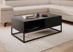 Meubella | salontafel zwart met opbergruimte lades, Huis en Inrichting, Tafels | Salontafels, Verzenden, Nieuw, 50 tot 100 cm