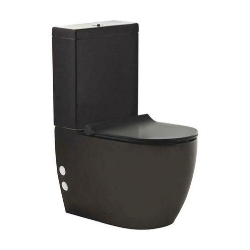Plus Duoblok met bidet/ sproeier Universeel - MAT ZWART, Doe-het-zelf en Bouw, Sanitair, Ophalen of Verzenden