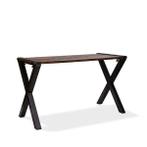 Table Haute | Modèle Old Dutch | Cadre en X en Acier | Plate