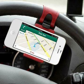 Een universele telefoonhouder voor aan het stuur in de auto!, Telecommunicatie, Mobiele telefoons | Hoesjes en Screenprotectors | Overige merken