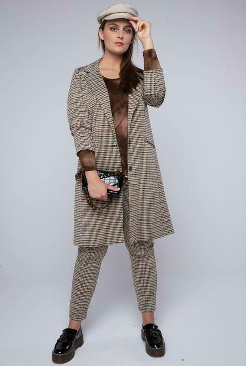 Blazer Leann ruitjes Ophilia maat 48/50, Kleding | Dames, Jasjes, Kostuums en Pakken, Verzenden