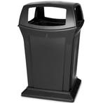 Afvalbak | RANGER | Kunststof | Zwart | 170.3L | Open |, Verzenden