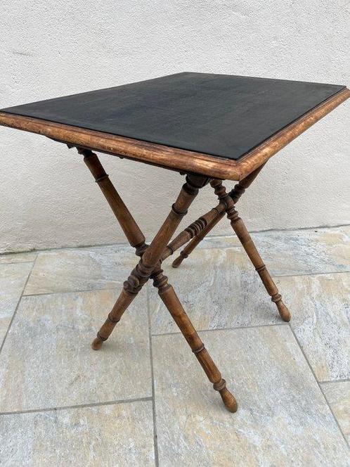 Tafel - Hout - Opklapbaar gedraaid hout, Antiek en Kunst, Kunst | Designobjecten