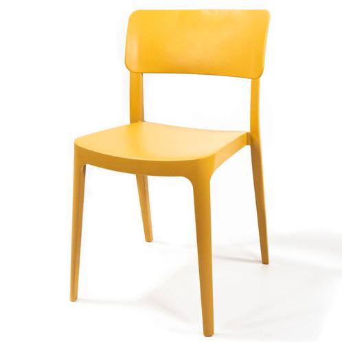 Stoel | WING | Mosterdgeel | Kunststof | Outdoor |, Zakelijke goederen, Horeca | Keukenapparatuur, Nieuw in verpakking, Verzenden