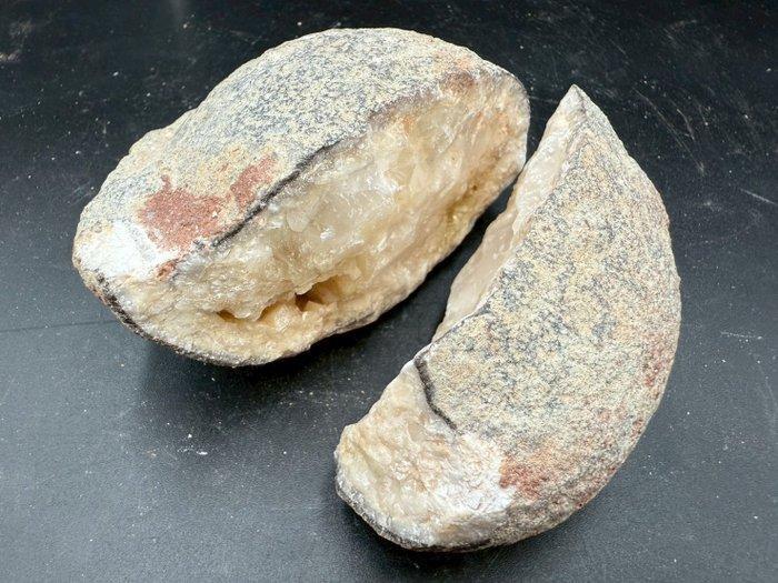 Dinosaurus - Fossiele matrix - crystallized dinosaur egg, Verzamelen, Mineralen en Fossielen