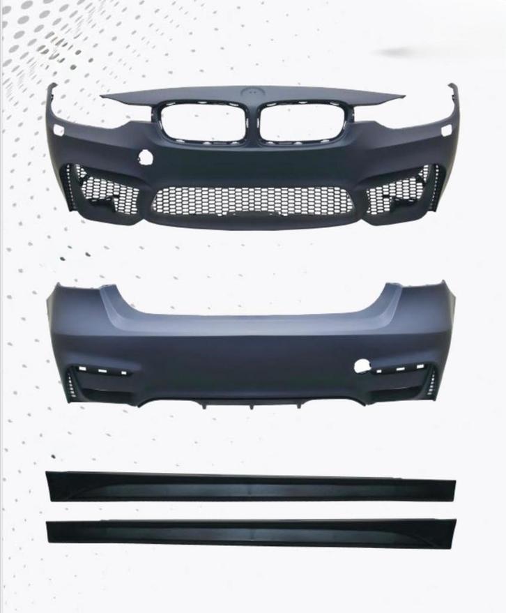 BMW F30 12–18 M3/GoodGo bodykit – dubbele uitlaat + skirts, Autos : Pièces & Accessoires, Carrosserie & Tôlerie