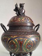 Wierookvat - altro - Brons, Cloisonné - Japanse Koro Meiji