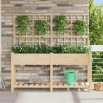 vidaXL Tuin Plantpot Beige 161 x 46 x 152,5 cm Massief, Tuin en Terras, Verzenden, Nieuw