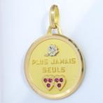 Hanger - 18 karaat Geel goud Robijn - Diamant - Nooit meer