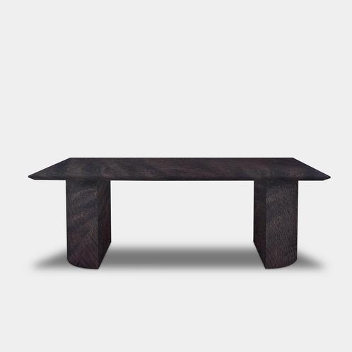 Tafel Rechthoekig Eikenhout  Half Rond  260x100, Huis en Inrichting, Tafels | Eettafels
