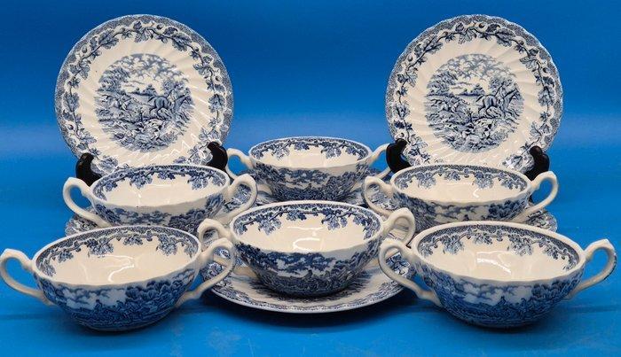 Eetservies - Myott’s “Country Life” – Suppentassen mit, Antiek en Kunst, Antiek | Meubels | Tafels