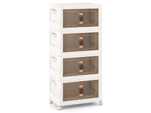 Coast Opbergkast - 4 Opvouwbare en Stapelbare Bakken - 49.5, Huis en Inrichting, Woonaccessoires | Overige, Nieuw, Verzenden