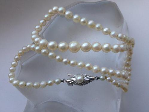 Sans Prix de Réserve - Collier - 14 carats Or blanc, Perles, Handtassen en Accessoires, Kettingen