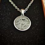 Hanger van staal en meteoriet Aletai met een roestvrijstalen