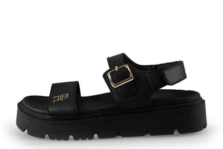 Tommy Hilfiger Sandalen in maat 38 Zwart | 5% extra korting, Kleding | Dames, Schoenen, Zwart, Zo goed als nieuw, Sandalen of Muiltjes