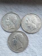 België. Leopold I (1831-1865). 5 Francs 1850/51/65 (3x)