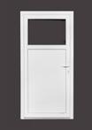 Deur wit 1/3 glas Basic Plus b98 x h200 cm L