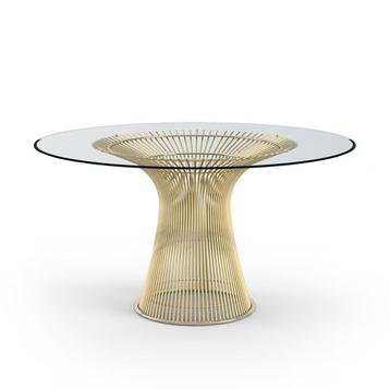 Eettafel Wire tafel diameter 135cm gold, Verzenden