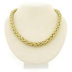 Bicolor gouden vossenstaart schakelcollier (Ketting), Ophalen of Verzenden