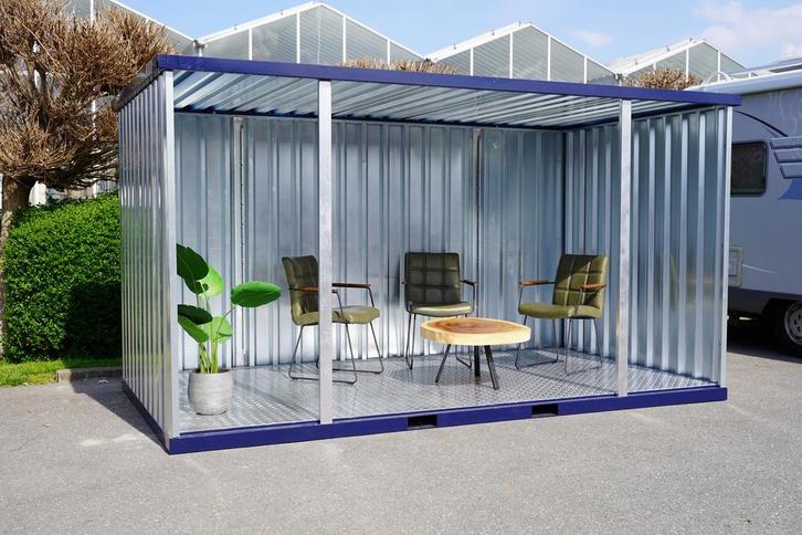 continer open side - livraison rapide - Noir - galvanisé, Diensten en Vakmensen, Klusjesman en Klusbedrijf, Garantie