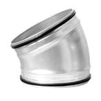 Ronde spiro bocht 30° Ø 150 mm voor spirobuis, Verzenden, Nieuw