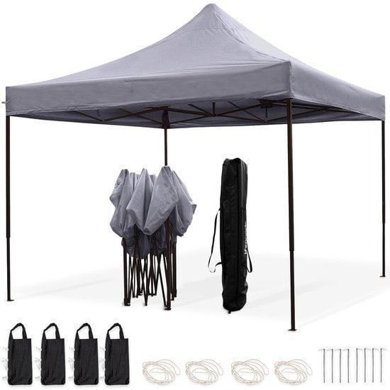 2dekans | LifeGoods Partytent - Paviljoen - 3x3 m - Easy Up, Tuin en Terras, Partytenten, Ophalen of Verzenden