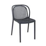 Terrasstoel Lena z/a - Antraciet- Vintage/Café, Tuin en Terras, Ophalen