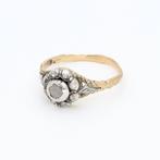 Ring - 14 karaat Geel goud - Diamant