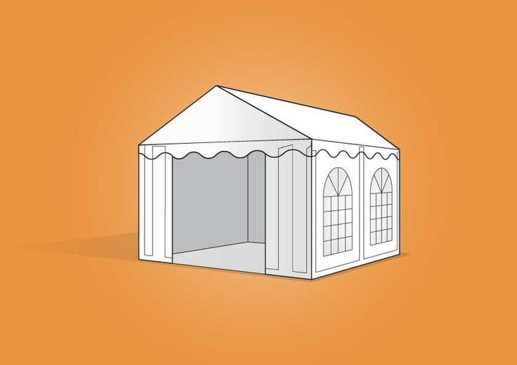 Ambisphere | tent 4x4m BEIGE Feesttent-Partytent, Tuin en Terras, Partytenten, Partytent, Nieuw