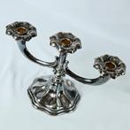 Carl Gustaf Hallberg - Rococo - Kandelaber - Verzilverd - H, Antiek en Kunst