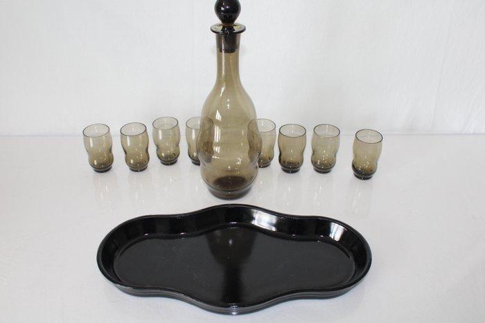 Glasfabriek Leerdam - Karaf (9) - Mondgeblazen, Antiek en Kunst, Kunst | Designobjecten
