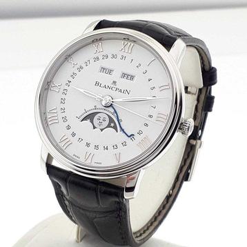 Blancpain - Villeret Quantième Complet Moonphase & Triple, Handtassen en Accessoires, Horloges | Heren, Nieuw