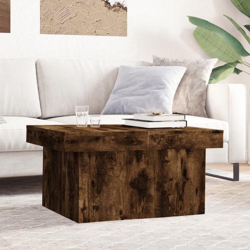 vidaXL Table basse chêne fumé 80x55x40 cm bois, Maison & Meubles, Tables | Tables de salon, Neuf, Envoi