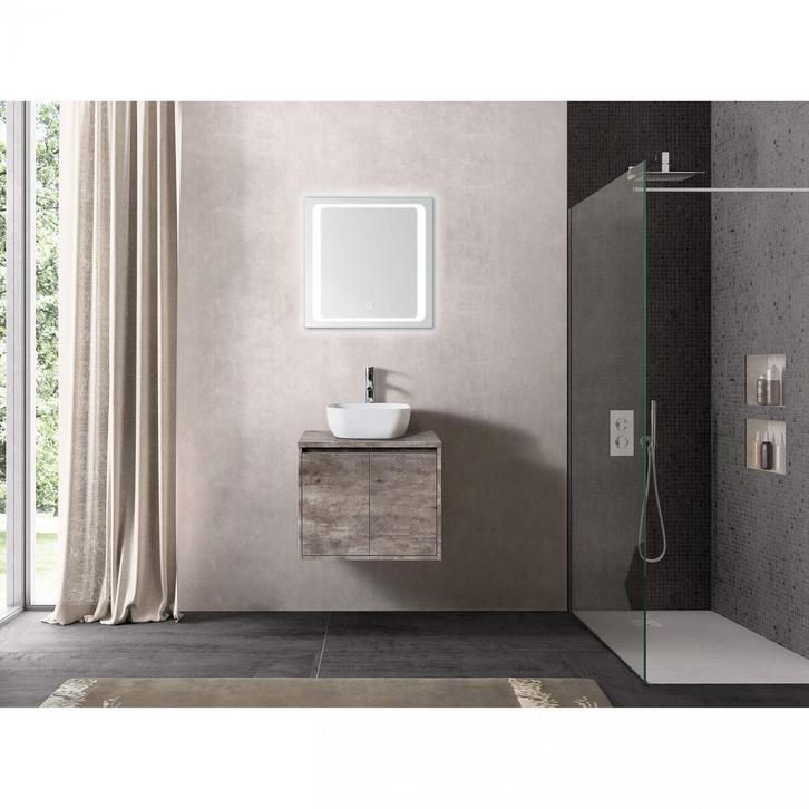 Florence Badmeubelset Birmingham 60cm Steen, Huis en Inrichting, Badkamer | Badkamermeubels, Ophalen of Verzenden