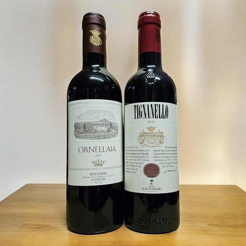 2021 Tenuta dellOrnellaia Ornellaia & 2021 Antinori, Verzamelen, Wijnen