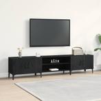 vidaXL TV-kast Zwart eiken 180 x 31.5 x 40 cm Bewerkt hout, Huis en Inrichting, Verzenden, Nieuw