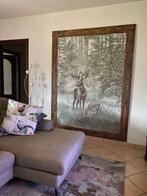 Jacquard wandtapijt in groene alpaca-wol - 185x140cm - Ezel, Antiek en Kunst