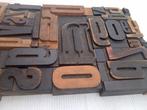 Drukblokken (50) - Antieke typografische quadretto XL -