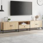vidaXL Tv-meubel met lade 200x25x44 cm bewerkt hout sonoma, Huis en Inrichting, Kasten |Televisiemeubels, Verzenden, Nieuw