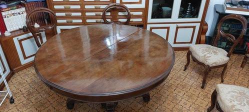Uitschuifbare tafel (7) - Walnoot, Antiek en Kunst, Antiek | Overige Antiek