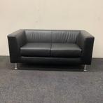 2-zits bank zwart skai leder, (bxd) 145x75 cm, zwart -, Bureau