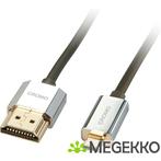 Lindy 41681 HDMI/Micro-HDMI 1m Zilver, Verzenden