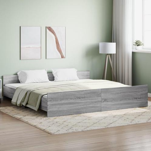 vidaXL Cadre de lit tête de lit et pied de lit sonoma, Maison & Meubles, Chambre à coucher | Lits, Neuf, Envoi