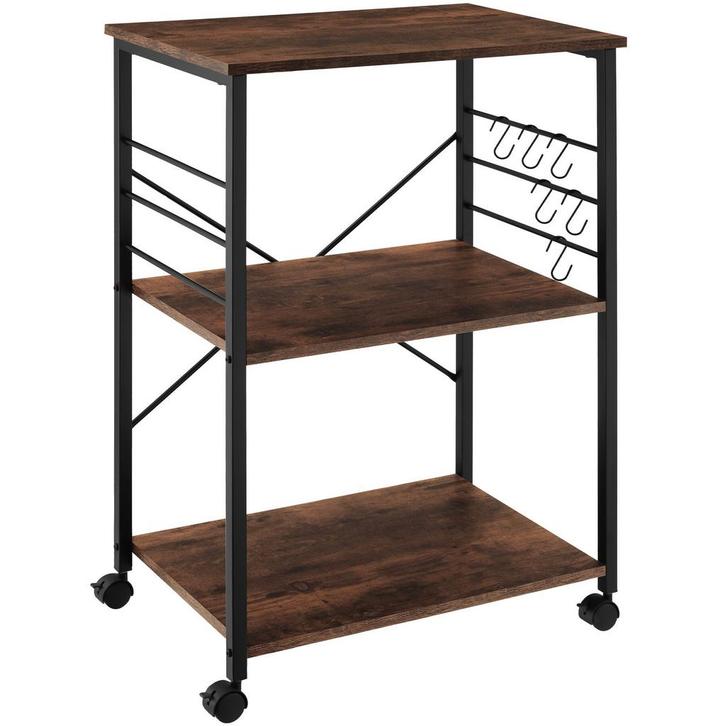 tectake Serveerwagen Rugby 65,5x45,5x88,5cm - Industrieel ho, Articles professionnels, Horeca | Mobilier & Aménagement, Envoi