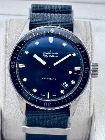 Blancpain - Fifty Fathoms Bathyscaphe Automatic Divers, Handtassen en Accessoires, Horloges | Heren, Nieuw