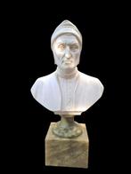 Arnaldo Giannelli - Beeld, Dante Alighieri - 33 cm - Albast,